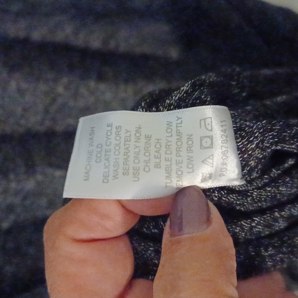 Romans long dress short sleeves size L 18/20 color black and white - Picture 8 of 8